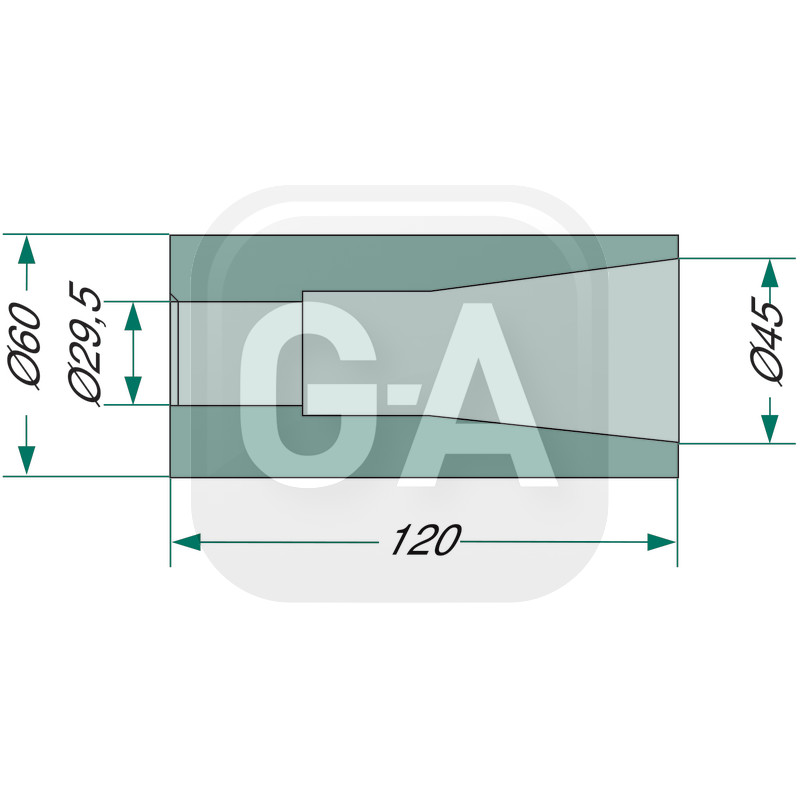Douille a souder Kverneland